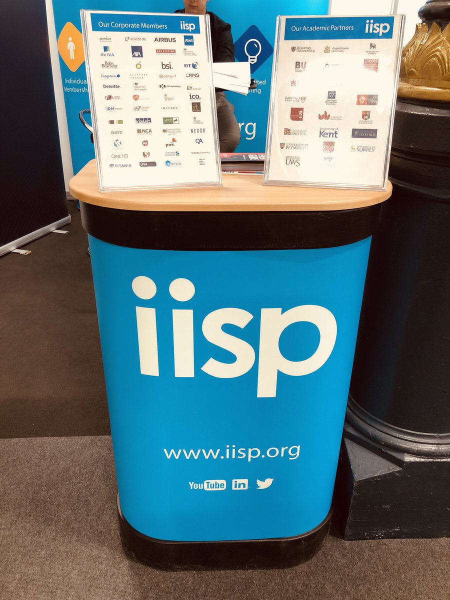 CIISECHQ's tweet photo. Join us for the final day of #infosec19 - say hello on stand A240 and find out what’s been going on with the #IISP

#infosec19 https://t.co/18DtnBjVA3