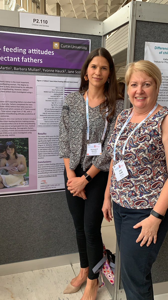 Dads make a difference to breastfeeding P2.110 <a href="/CurtinUni/">Curtin University</a> <a href="/CurtinMedia/">Curtin Media</a>  #ISBNPA2019