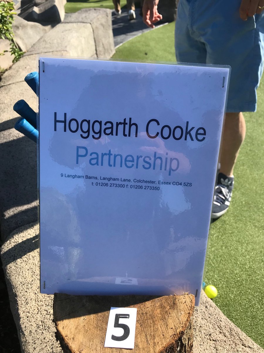 Great fun at the Handelsbanken Mini Golf charity event for The Debbie Coulson Foundation.  We came 2nd!