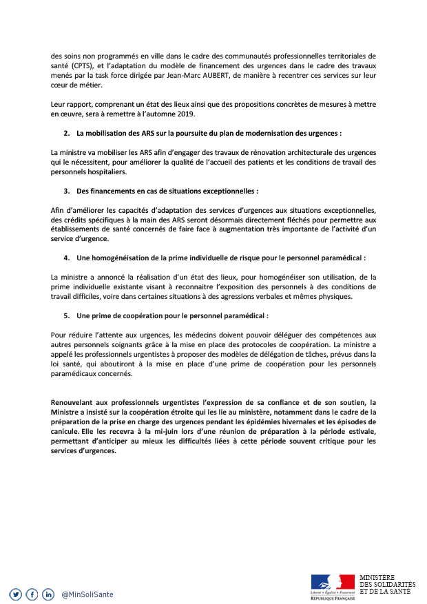 agnesbuzyn's tweet photo. Les professionnels le savent, #MaSanté2022 va permettre de mieux organiser le système à l'avenir pour éviter la surcharge aux urgences.

Mais des solutions immédiates sont également attendues. J'annonce aujourd'hui 5 actions prioritaires pour répondre à la détresse des soignants: https://t.co/89dzEj7iOz