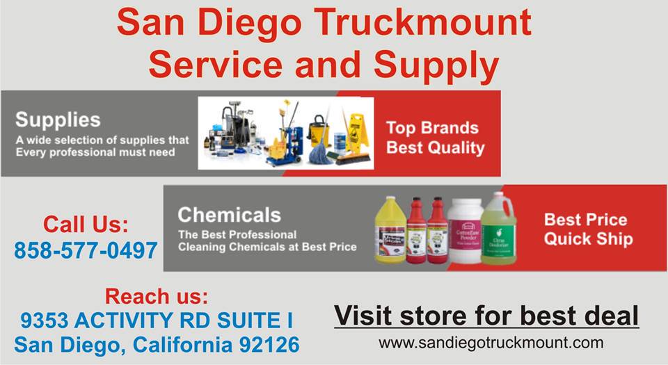SD Truckmount is dedicated to the best and friendliest carpet cleaning equipment service and supplies.  

#carpetcleaning #carpetcleaningsandiego #sandiegocarpetcleaning #carpetcleaningcalifornia  

sandiegotruckmount.com