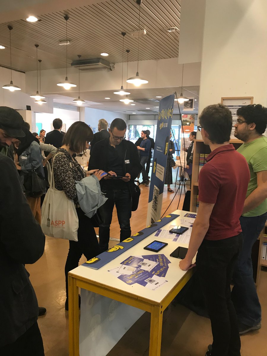 Matrice_io's tweet photo. 🚀 La #startup @SocialPing_ en pleine démo de son jeu #Cafouillages #Caf @CIDJ 

👉Le Pitch : "PARS À LA RENCONTRE DES HABITANTS DE VERTE-VILLE : les habitants de Verte-Ville ont des problèmes et Irène, la Maire de la ville, te confie une mission de la plus haute importance ..." https://t.co/LPK1b0gWVb