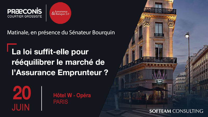SofteamGroup's tweet photo. Intéressé(e) par le marché de l'#assuranceemprunteur ? Assistez à une conférence débat le 20 juin, organisée par @praeconis_fr et @AssurBanque20 / #SOFTEAMConsulting, en présence du Sénateur Bourquin. Inscrivez-vous 👉 https://t.co/qf2xTOOIyV https://t.co/PAnVyiHwFi