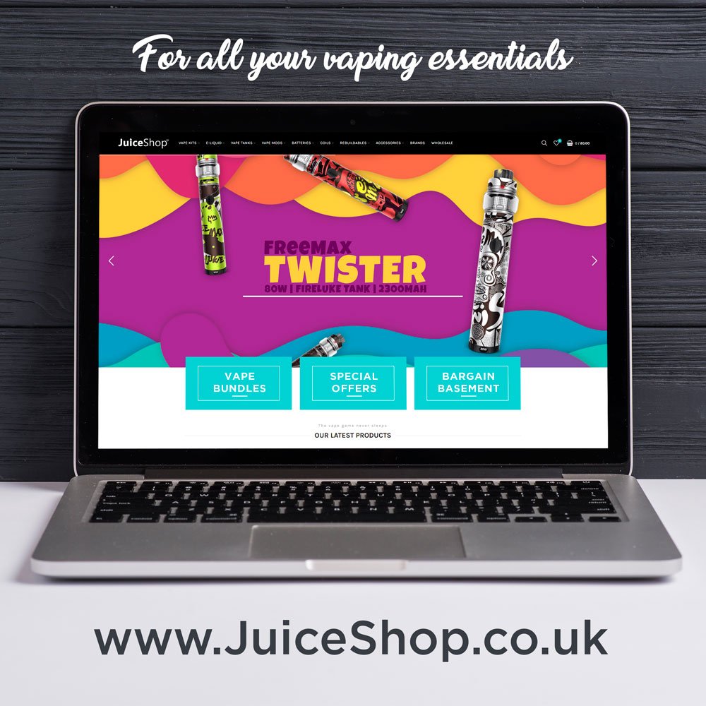 JuiceShop1's tweet photo. 😍 For hundreds of vaping products at great prices, visit https://t.co/jtR9nfOula . Earn 5% reward points on all online purchases to use toward your next order!

#vape #ukvapers #vapenation #vapejam #eliquid #vapefam #vapelife #vapemail #vapemodels #handcheck #vaping #juiceshop https://t.co/9LcsmRmpTp