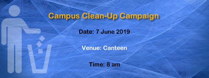 HarareInstitute's tweet photo. Campus Clean-Up Campaign. Date: 7 June 2019. Venue: Canteen. Time: 8 am. #CleanUpCampaign #CleanUpZimbabwe #CleapUpFriday https://t.co/hnrSOLNCuu