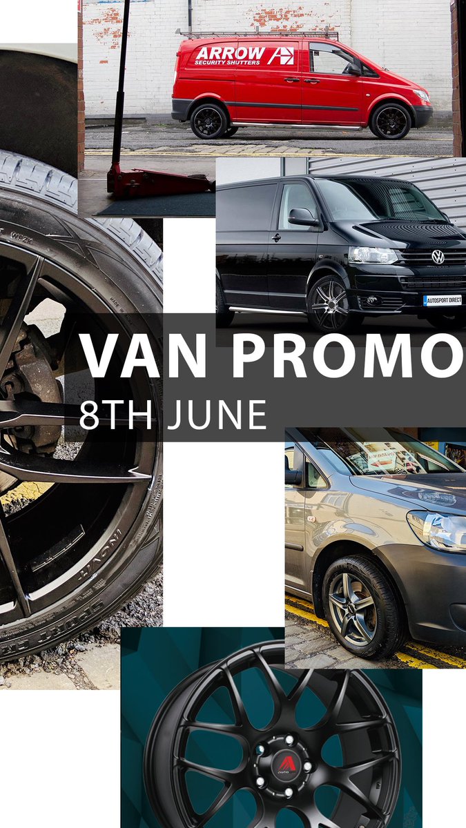 AutoSportMobile's tweet photo. 📣📣📣
Cancel your plans on 08/06/2019, and head down to Autosport for exclusive discounts on Van Wheels and Tyres this Saturday (and other promotional events) only on 08/06/2019!

🏡 200 St George's Road, BL1 2PH  
☎️ 01204-397177
#alloywheels #bolton #style #manchestercars https://t.co/GsE4SJLG3I