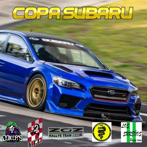 Jokers_eTeam's tweet photo. Hoy es el gran día!!! Comenzamos la #CopaSubaru con la escuderías @BiscioneSquadra @JokersTeamGT @WorldDrivers @SurenosRt #ZGZRallyTeam SUERTE A TODOS LOS PILOTOS Y EQUIPOS!!
Retransmisión en https://t.co/zn31qARrga https://t.co/CewpjO7SCN