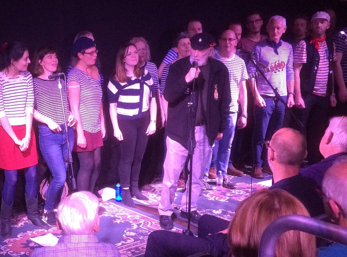 markjohnsonbrow's tweet photo. This is Jim Radford singing his brilliant chart topping song 'The Shores of Normandy' @mycenaehouse last November Buy it to support the creation of a permanent memorial to those who died 75 years ago #DDay75 #NormandyMemorial #GetJimToNumberOne https://t.co/FWcwxuqUaL https://t.co/9jrMDTuaYH