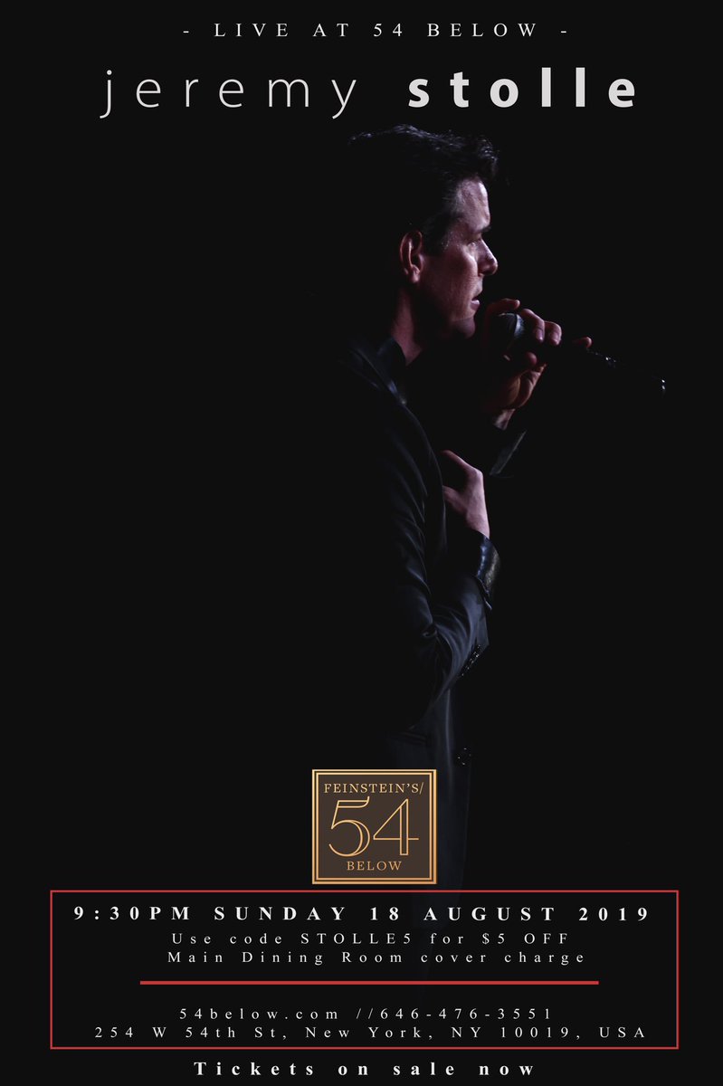 I’m performing at <a href="/54Below/">54 Below</a>! 
Ticket link here!
54below.com/events/jeremy-…