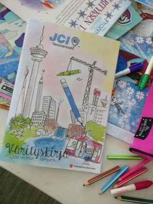 JCIEurope's tweet photo. This year's award for the Best Local Economic Development Program went to JCI Tammerkoski for their project "Coloring for Education" - an educational coloring book for preschoolers that teaches the importance of local #sustainability. Congrats! 🎉@JCIFinland #JCIAwards #BeBetter https://t.co/evpPtgWZEr
