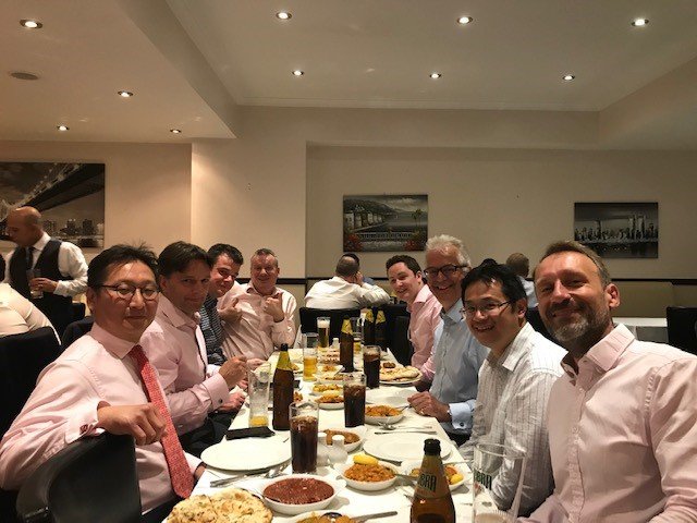 #ThrowbackThursday to last week when we took some of our clients and partners out for our monthly Curry Club #pinkshirts