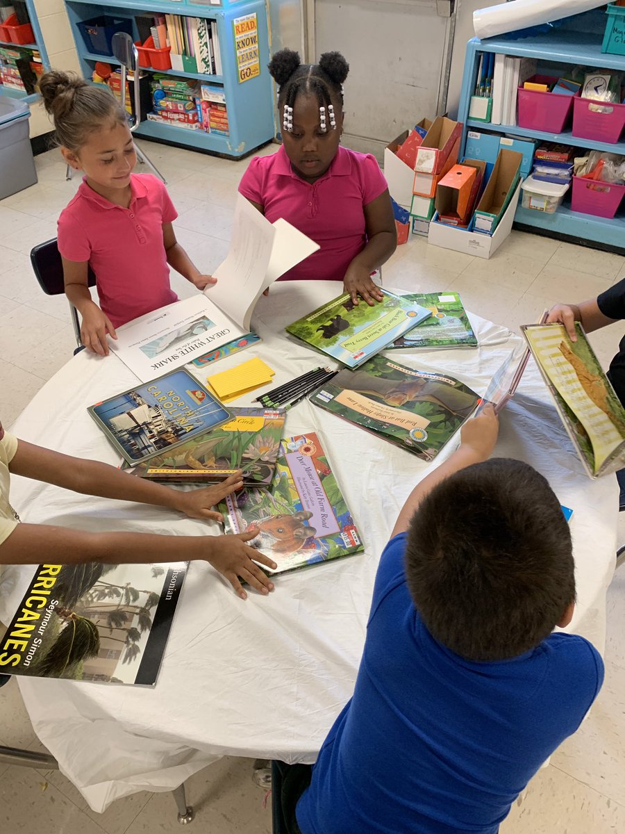 britta_burrows's tweet photo. The wonderful Dr. C stopped in our classroom last week to bring us a book tasting! The kids loved it and @DiegoLehocky even got a “bite” of the fun! #NHCSChat #lovewhatyoudo #schoolshouldbefun @SPESharks https://t.co/moccv5LKvH