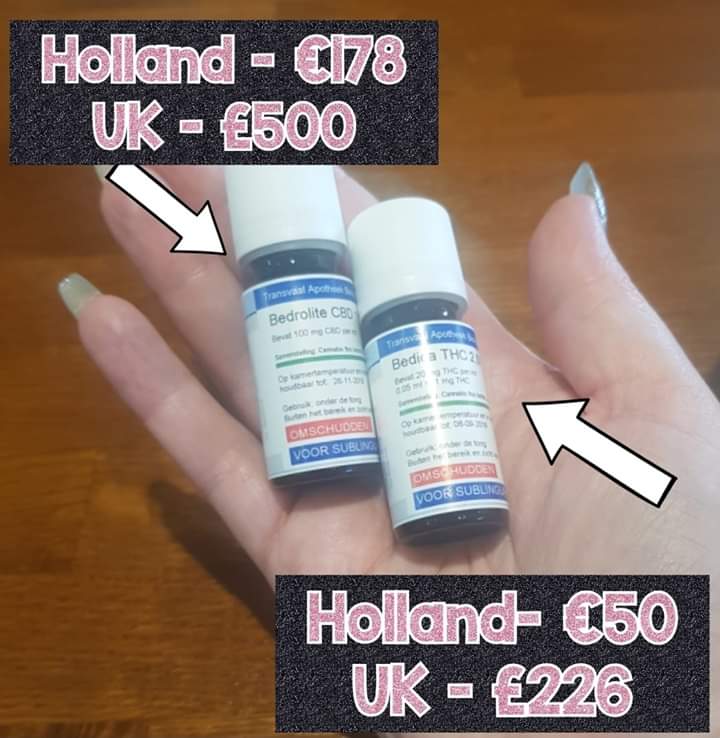 ForTeagan's tweet photo. Let's play spot the difference (in cost) the image below of Teagan's #medicalcannabis illustrates this perfectly. #helpforteagan https://t.co/UHJSNvDyER