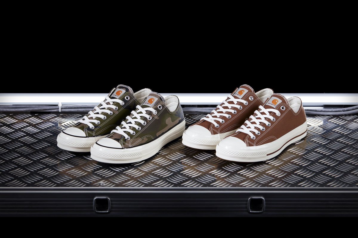 CarharttWIP's tweet photo. The @converse for Carhartt WIP Stores Icons are now available exclusively at Carhartt WIP stores and online here: https://t.co/pFh9BcaBUe
#CarharttWIP #converse https://t.co/V8bdVBSW9a
