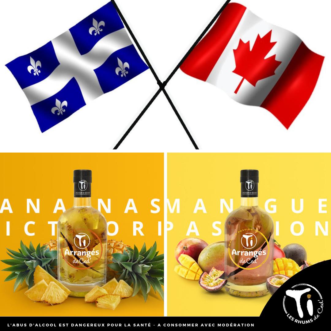 LesRhumsTiCed's tweet photo. #TiCed arrive au #Quebec 🇨🇦🇫🇷
Ananas Victoria, Mangue Passion...
Ti Arrangés de Ced' 32 % vol. #Canada
Bientôt disponible : https://t.co/hhgjCq8BMi
Grand #Merci à notre ambassadrice @Anniedg11
Merci à @LaSAQ_officiel pour la confiance 🙏 https://t.co/nLQEnDEMFS