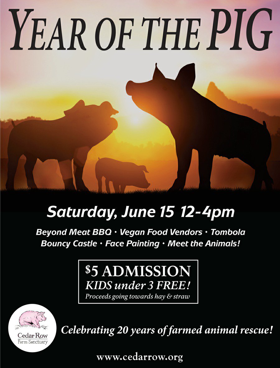 Our open house is coming up on June 15th! <a href="/BeyondMeat/">Beyond Meat</a> BBQ, #Vegan Vendors, Tombola, bouncy castle, face painting @ of course meet our rescued #animals! #YearOfThePig #peace #ForTheAnimals