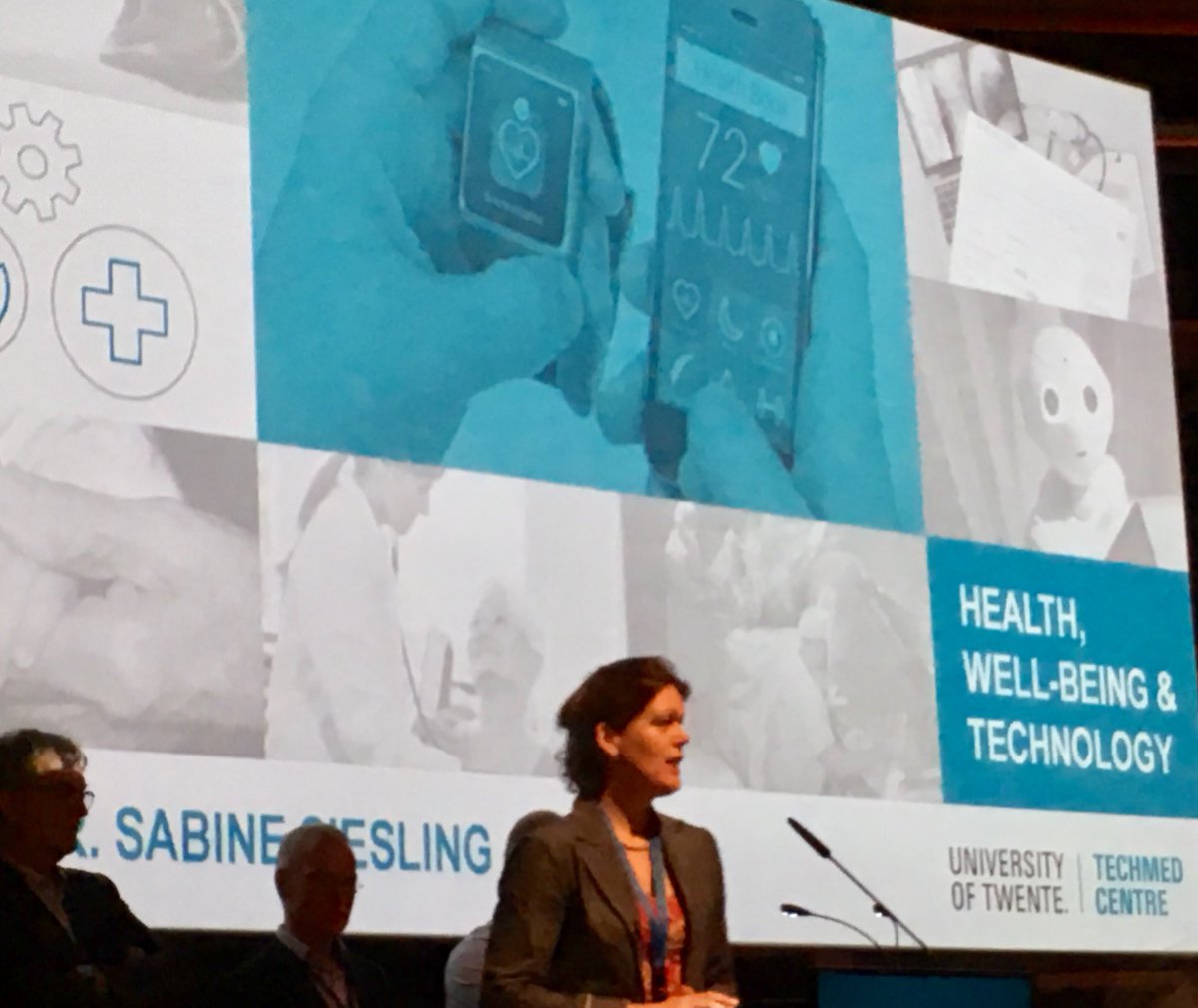 WTCTwente's tweet image. Presentation 5 Research domains of the UT #TechMed Centre: Imaging &amp;amp; Diognostics, Biorobotics, Medical physiology, Bioengineering Technologies, Health, Well-being &amp;amp; Technology. #TechMedEvent