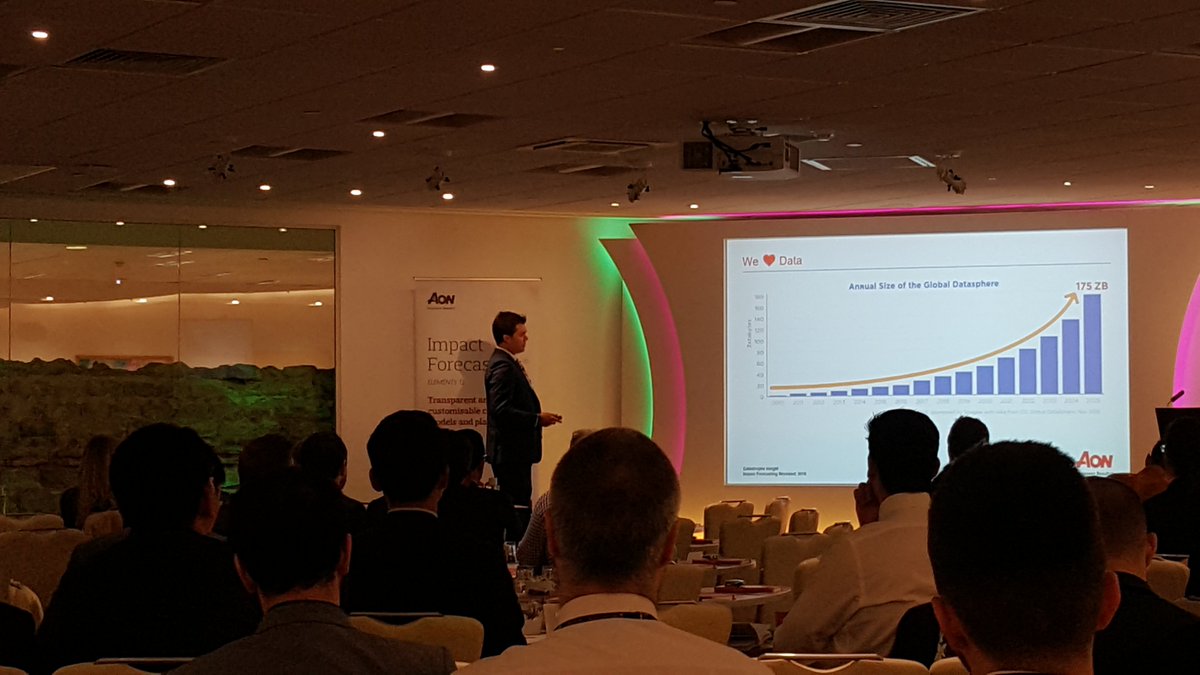 SteveBowenWx's tweet photo. Wrapping up the final stop on the global #ImpactForecastingRevealed roadshow in #London! Happy to share my love of data &amp; thoughts about the growing era of data expansion + how it ties to natural catastrophes &amp; insurance. https://t.co/JuyQiqEiHR