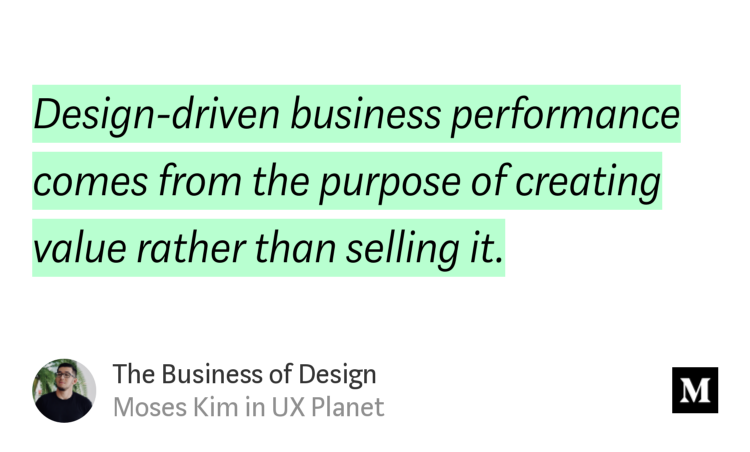 vingar's tweet image. "The Business of Design" - Moses Kim uxplanet.org/the-business-o… #design #designROI #designdriven