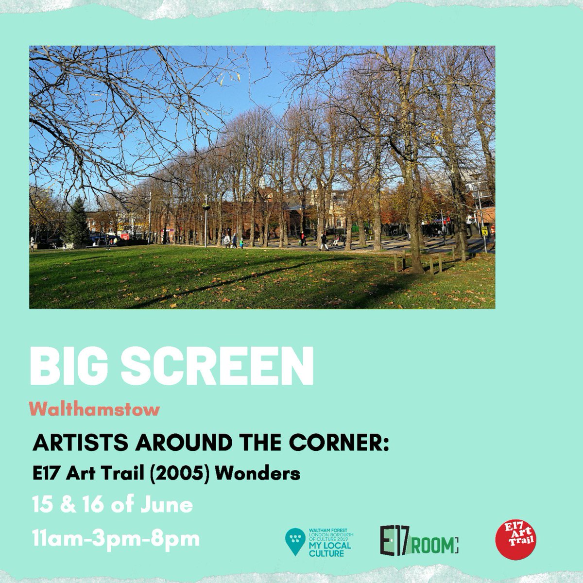 Did you miss it? Artists Around the Corner will be shown at Walthamstow Big Screen this 15 &amp; 16 of June at 11am-3pm-8pm. You can see it at Lot One Ten, Wood Street Coffee and The Mill Community Centre. #film #wfculture19 #Walthamstuff #e17arttrail #e17room