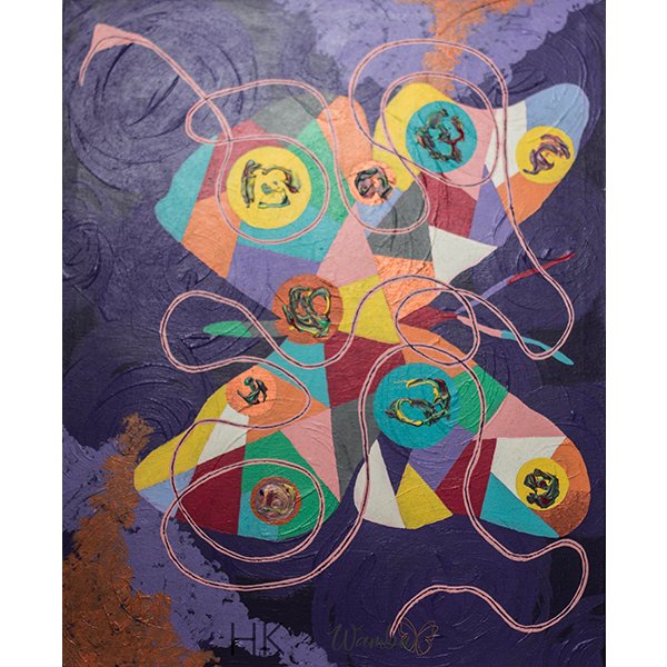 HouseofKocham's tweet photo. Title: Revealed | Artist: © Wambuingabura | Medium: Acrylics on canvas 

To shop it and for more information, link in bio https://t.co/dKGuy7EFfq