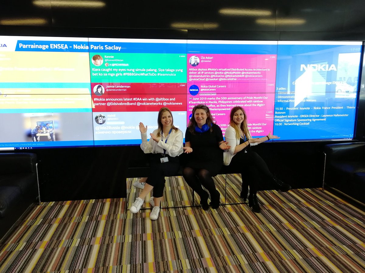 EmilieProvenza's tweet photo. Voici notre wondervoard créé spécialement pour la cérémonie de parrainage de l'école ENSEA à Nokia Paris Saclay. Merci a toute l'équipe Nokia et aux étudiants pour cet événement ! #teamNokia #FierENSEA @FloDoss @MarionPerrottet https://t.co/ftg1AGG6zk