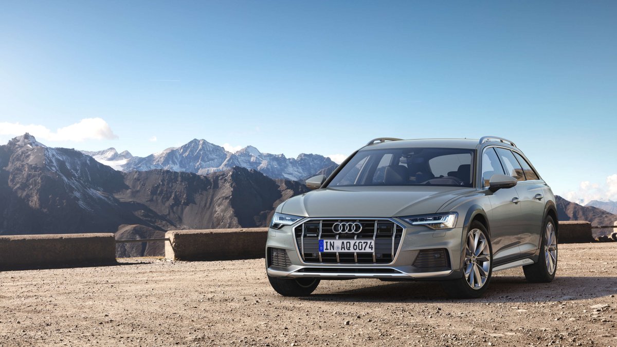 m25audi's tweet photo. It’s a new era for the #Audi A6 allroad range.

20 years after its debut, Audi are breaking new boundaries with the fourth generation allroad.

Striking design, excellent off-road capability and a powerful V6 TDI engine. 

Ready to order from August.
https://t.co/XBASdWJ5S2 https://t.co/4JfSFUZxLx