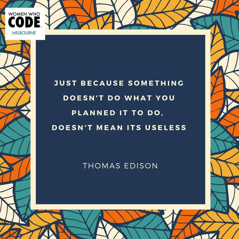 Who has this feeling anytime they write #code? 👋
#ThursdayThoughts #programmer  #developer 

Source: <a href="/WWCodeMelbourne/">Women Who Code Melbourne</a>