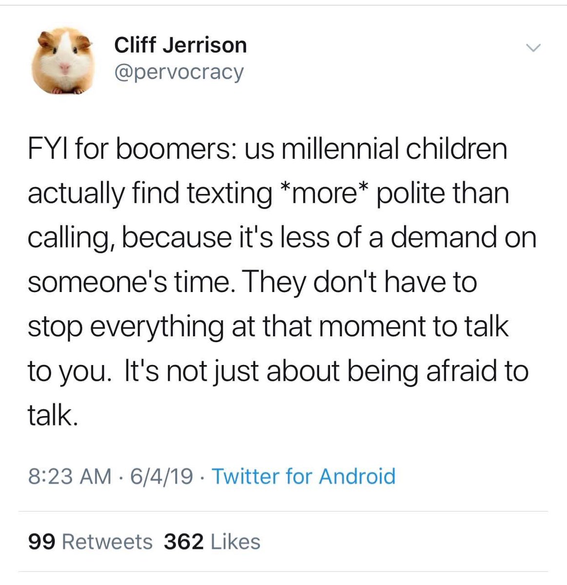 humeiraajaz's tweet photo. Not a millennial but totally agree with this👇🏼 #TextingVsCalling https://t.co/WuZrolgeTv