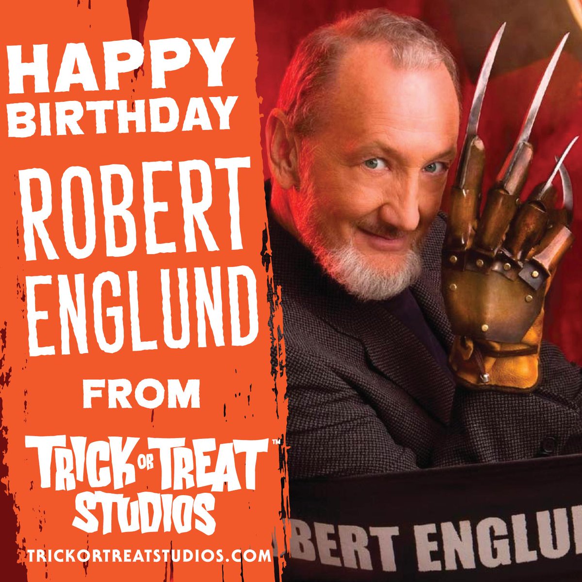Wishing a very happy birthday to the horror icon Robert Englund!
Shop our full line of Nightmare on Elm Street products at trickortreatstudios.com!
#neversleepagain #nightmareonelmstreet #robertenglund #freddykruger #trickortreatstudios
