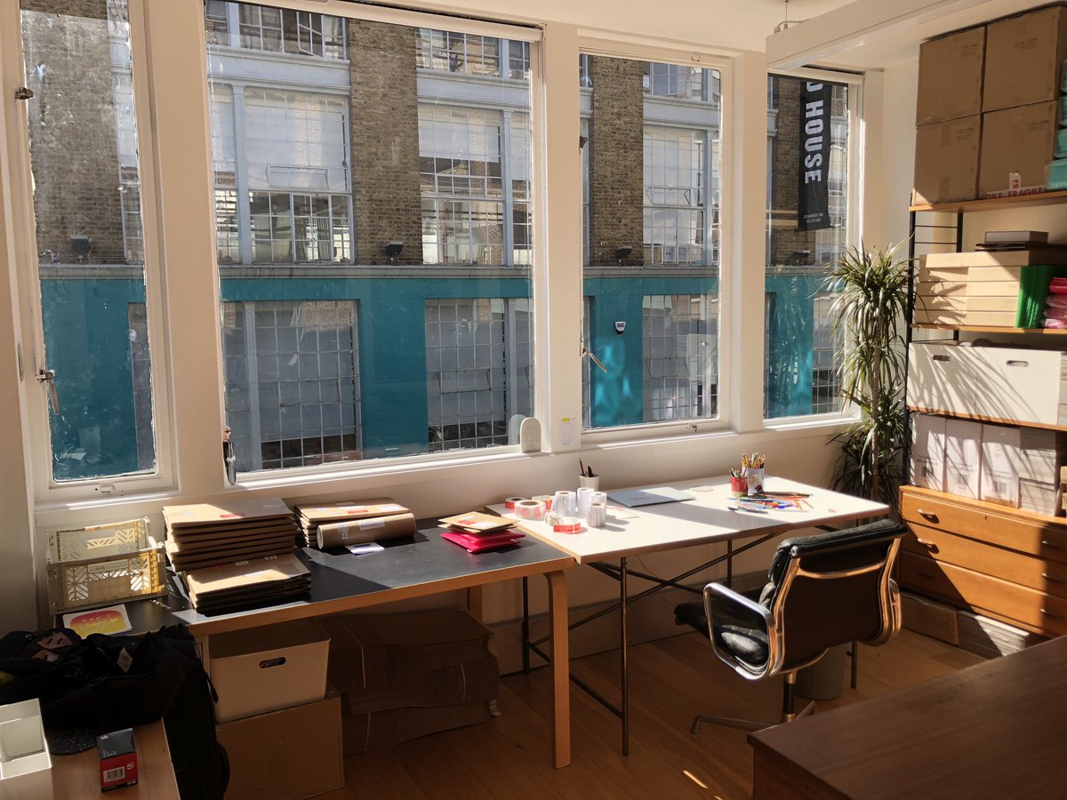 Mr_Bingo's tweet photo. My new studio is LIT. I chose it almost 100% for the windows. I am obsessed with windows and natural light. https://t.co/W1oCaAqWqo