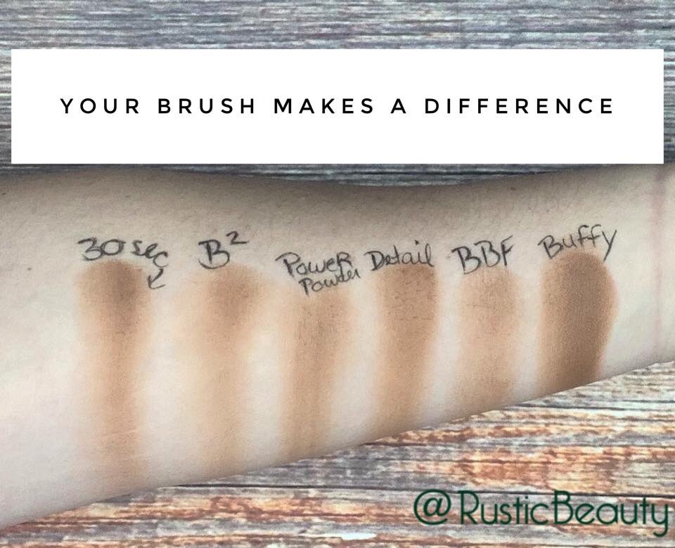 Our brushes have a 1 year warranty and are very high quality. Below you’ll see the difference in coverage our brushes provide. 

#maskcarabeauty #makeupbrushes #highqualitybrush #getthelook #glitzglam #iiidfoundation #brushesmatter