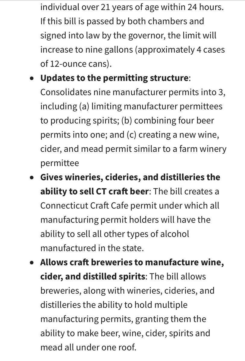hopsandbranding's tweet photo. CRAFT CT: Yesterday Gov. @NedLamont Signed into Law S.B. 647 Allowing Breweries To Sell Up To 3 cases of 16oz Cans or 4 cases of 12oz Cans plus other improvements to the #CTBeer Industry. #craftbeer #law https://t.co/gkDJSvtwsm