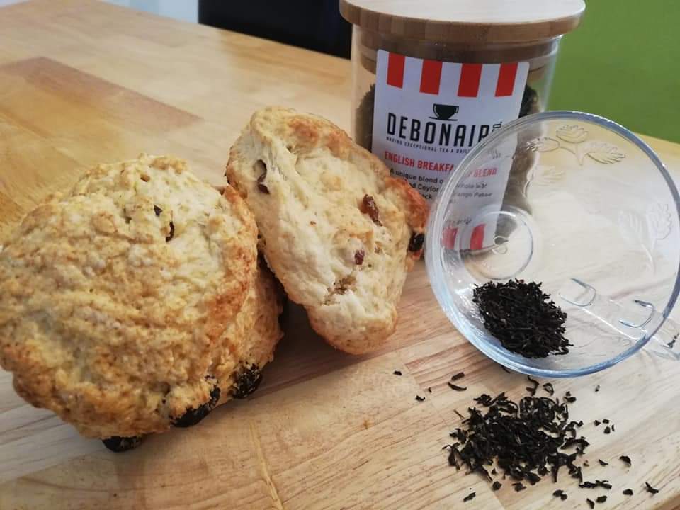 Home made scones with jam, cream and a pot of Debonair tea from Hythe!
Available between 2 &amp; 4 daily. £5.50.

#local #Folkestone #Kent #teabythesea #creamtea