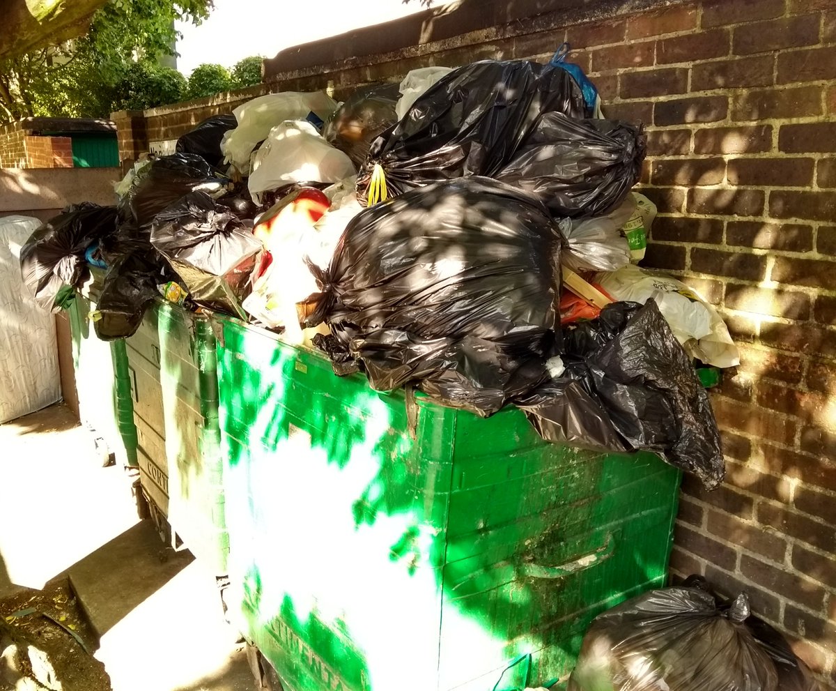 ravensburygrove's tweet photo. Hey @VeoliaUK did you know that Thursday is bin day in Ravensbury. Thursday, today, all day. We've got our fingers crossed for the collection before nightfall #merton #MuckyMerton https://t.co/1BHXtROWis