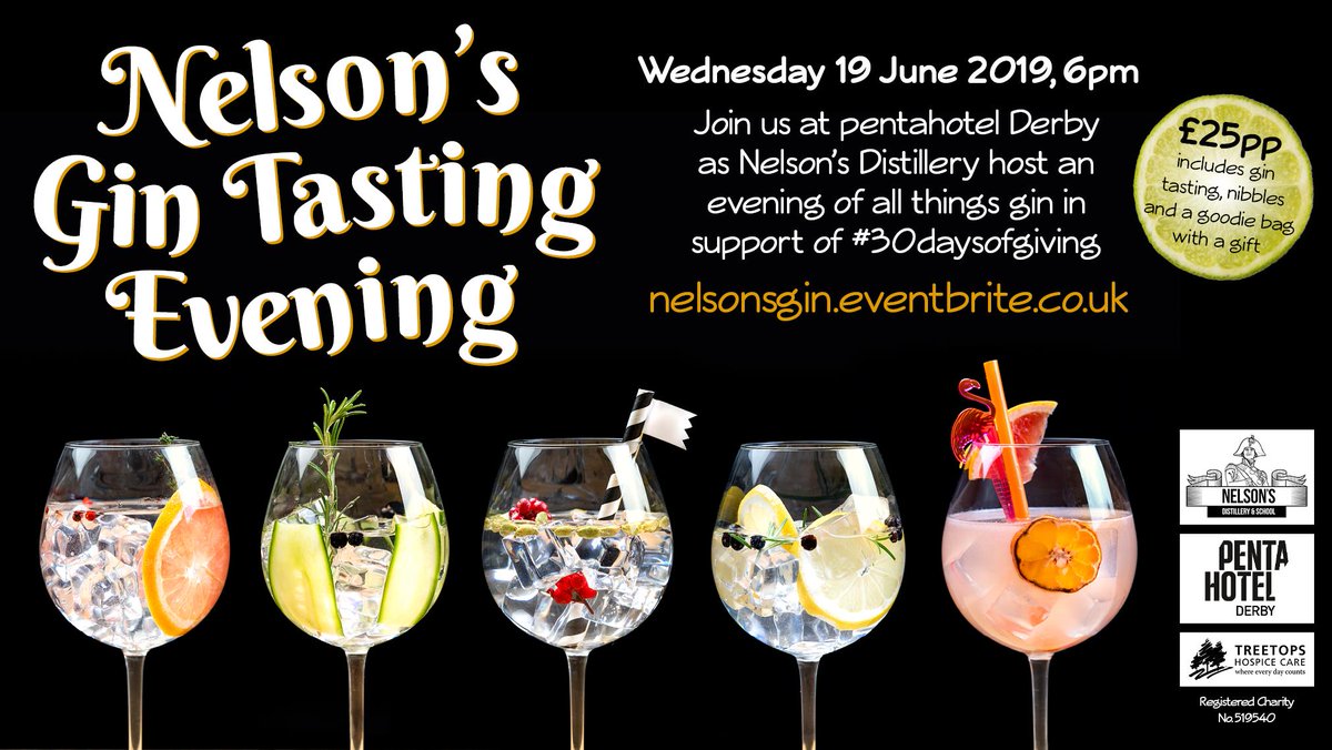 Are you looking for an evening of all things #gin

Join us for our gin tasting evening on the 19th June as <a href="/Nelsonsgin/">Nelsons Distillery</a>  talk us through the botanical process, whilst tasting some delicious spirits, at @pentahotelDerby