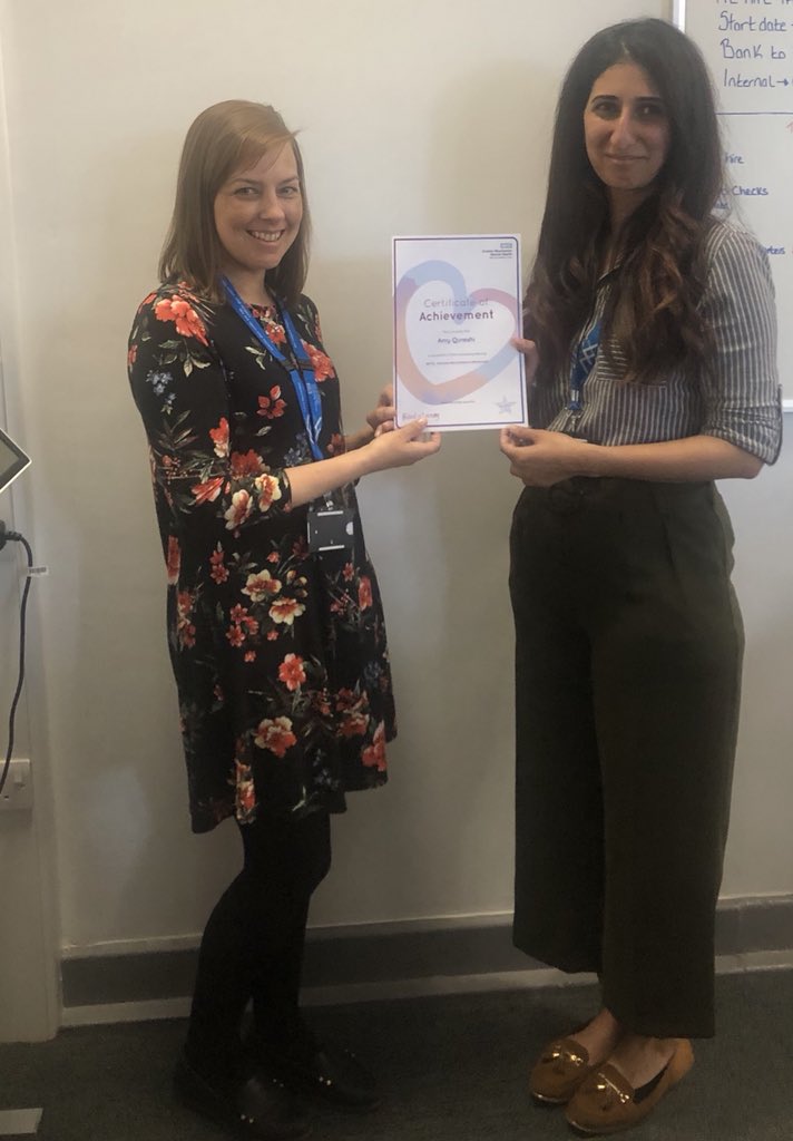 TKimberleyHall's tweet photo. Had a great time giving some of our achieving @gmmhapprentices their @GMMH_NHS celebration of learning certificates. Here are our HR #apprentices getting theirs! https://t.co/ACafEec4qM