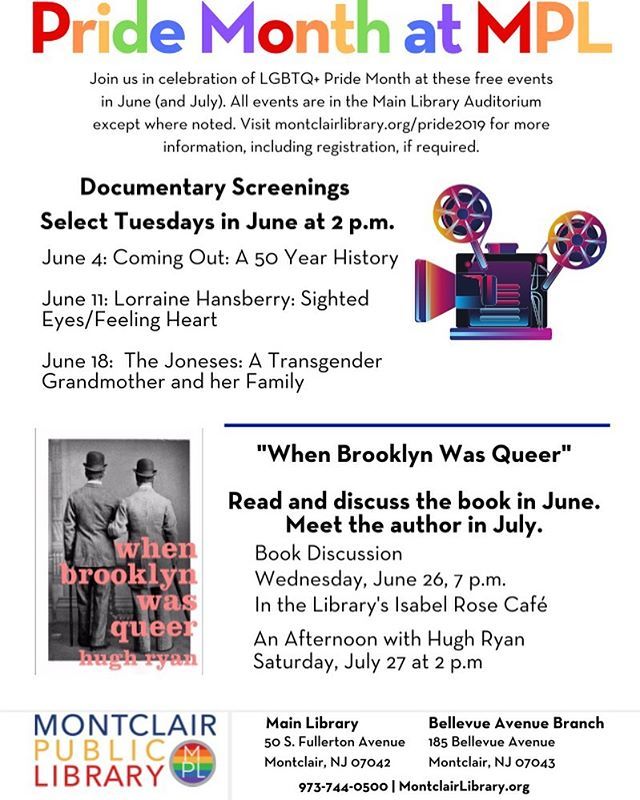 BloomfieldPride's tweet photo. Let’s also show some love to @montclairpubliclibrary for some fantastic Pride Month events! Thank you to all the libraries that continue to SHOW UP, support, and be allies for our LGBTQ+ community. 
#pride #njpride #lgbtq #readwithpride #montclairnj #pri… https://t.co/0Ds31MiUwJ https://t.co/JxwMFWtFd1