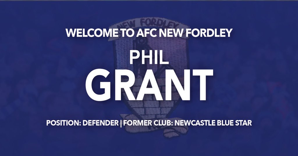 AFCNewFordley's tweet photo. 📝 NEW SIGNING - We’re delighted to announce the signing of defender Phil Grant, who was with @Newc_Blue_Star last season. Welcome to AFC New Fordley, Phil🔷🔶#WelcomePhil #UpTheFordley https://t.co/21FcnADqhR