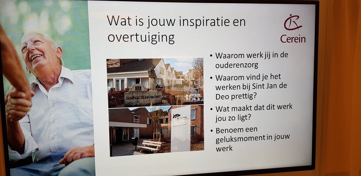Inspiratiesessie geven voor @CereinNL #passievoorwelzijnsgerichtezorg bij  Sint Jan de Deo