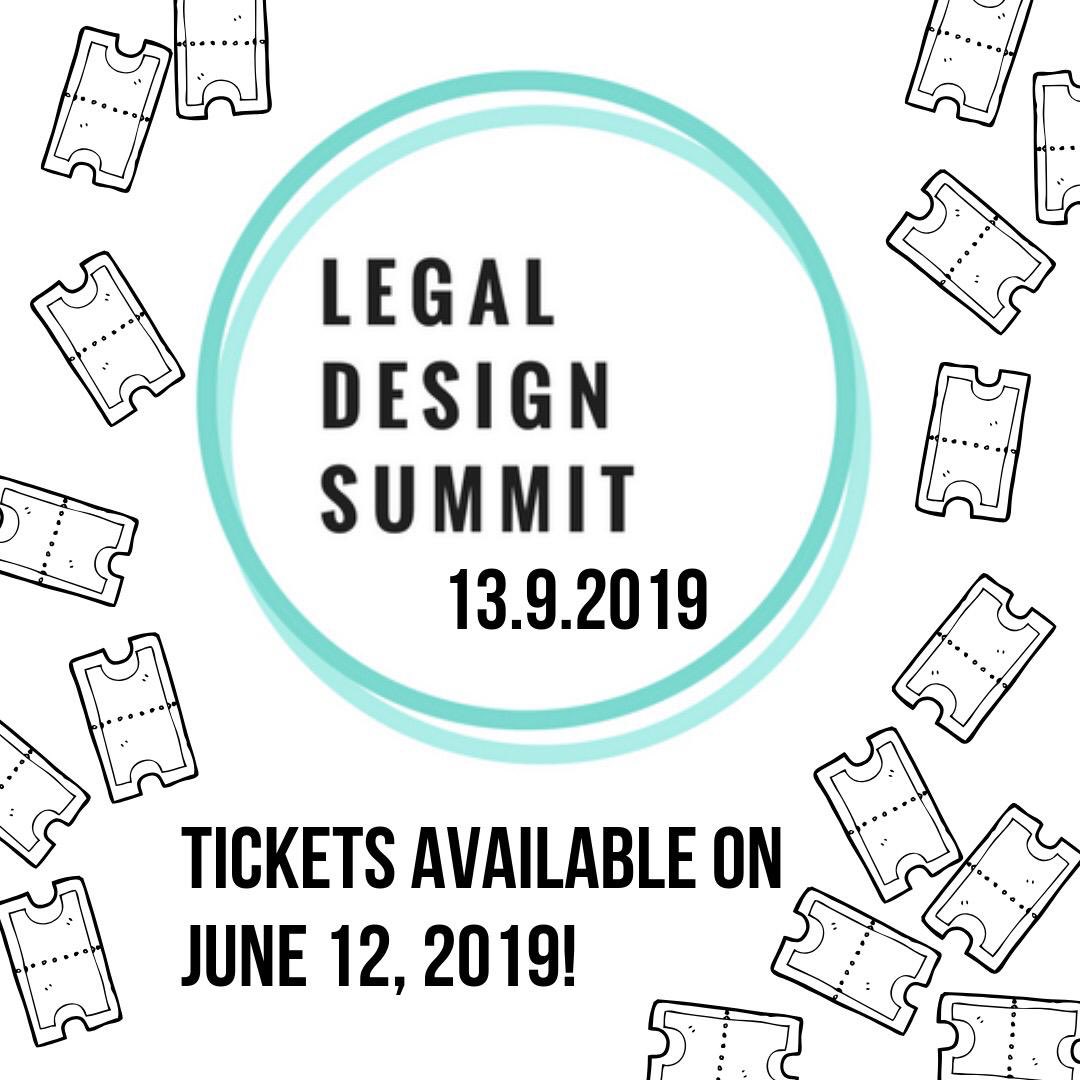 LegaldesignFI's tweet photo. ✨Are you ready FOR THIS?!✨The registration for the FREE but LIMITED tickets opens 12.6. 9:00AM(UTC+3) on our website! 
A ticket includes:
- Summit 
- Side Events 
- the right to apply to the legendary #Brainfactory
Get yours before they run out!
#legaldesign #legaltech #LDS2019 https://t.co/WoqtP17opo