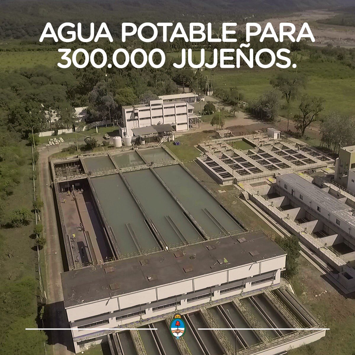 frigeriorogelio's tweet photo. Después de más de 40 años, terminamos la planta potabilizadora en Alto Reyes, que producirá agua potable para todo #SanSalvador y beneficiará en total a más de 300 mil personas. #Jujuy #UnMejorLugarDondeVivir https://t.co/p3mqMQR4Qw