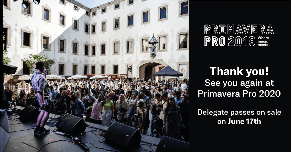 PrimaveraPro's tweet photo. Thanks for making #PrimaveraPro19 possible. Let's meet again at #PrimaveraPro20! https://t.co/OlFhJO1AJK