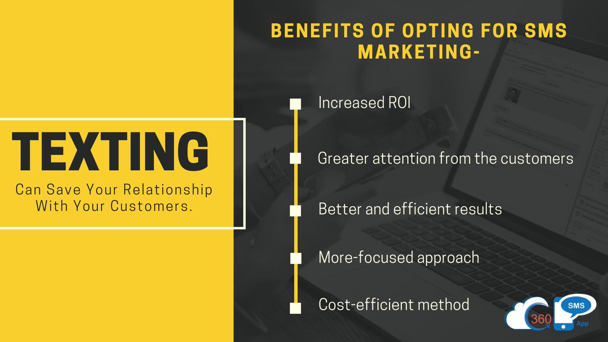 360SMSApp's tweet photo. #SMSMarketing is becoming one of the latest trends in today’s era. Comes with lots of benefits and these are not just limited to a specific industry, it can be utilized very well in almost each of the sectors https://t.co/EsDTxV3jGQ #SalesforceSMSApp #360SMSApp #MessagingExperts https://t.co/Se5d5q6oCh