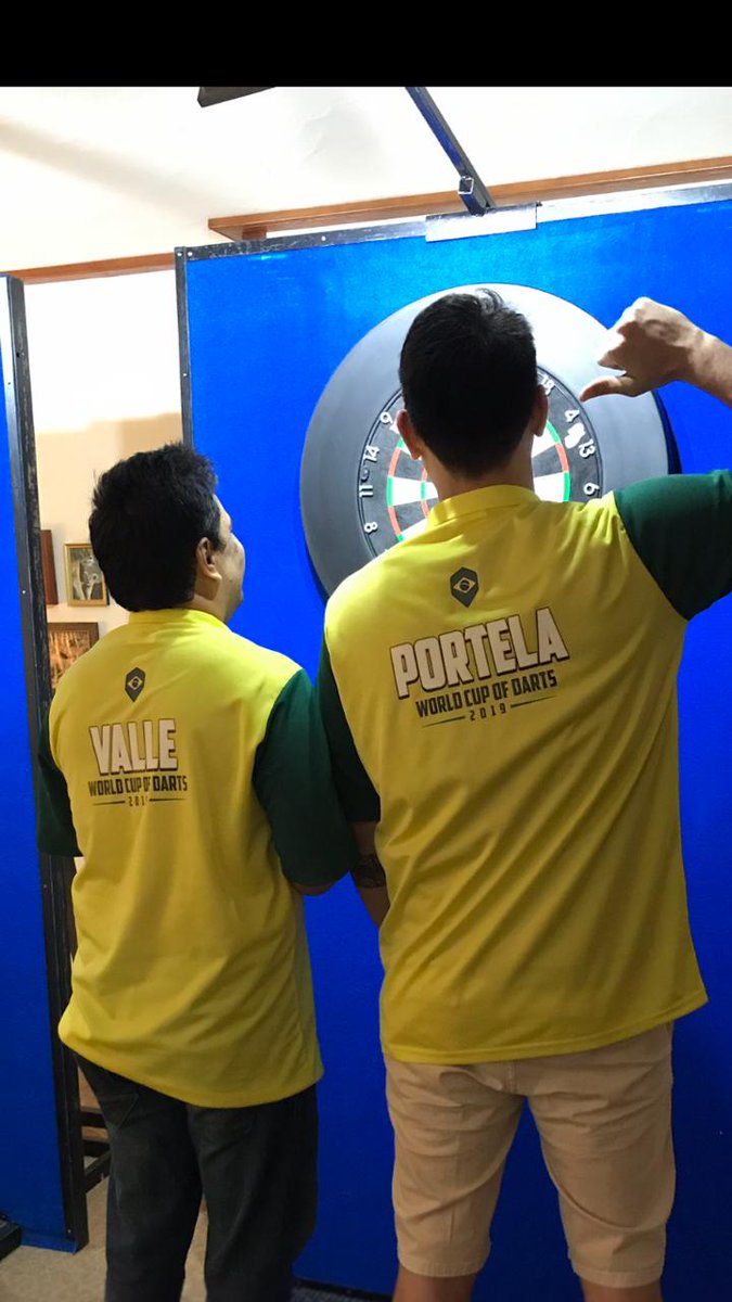 JDBdardosbrasil's tweet photo. Today's the day, @TeamBrazil180 will take on Sweden in the @BetVictor world Cup. Looking sharp in their new shirts.
#vamosbrasil https://t.co/q7b1CdZleG