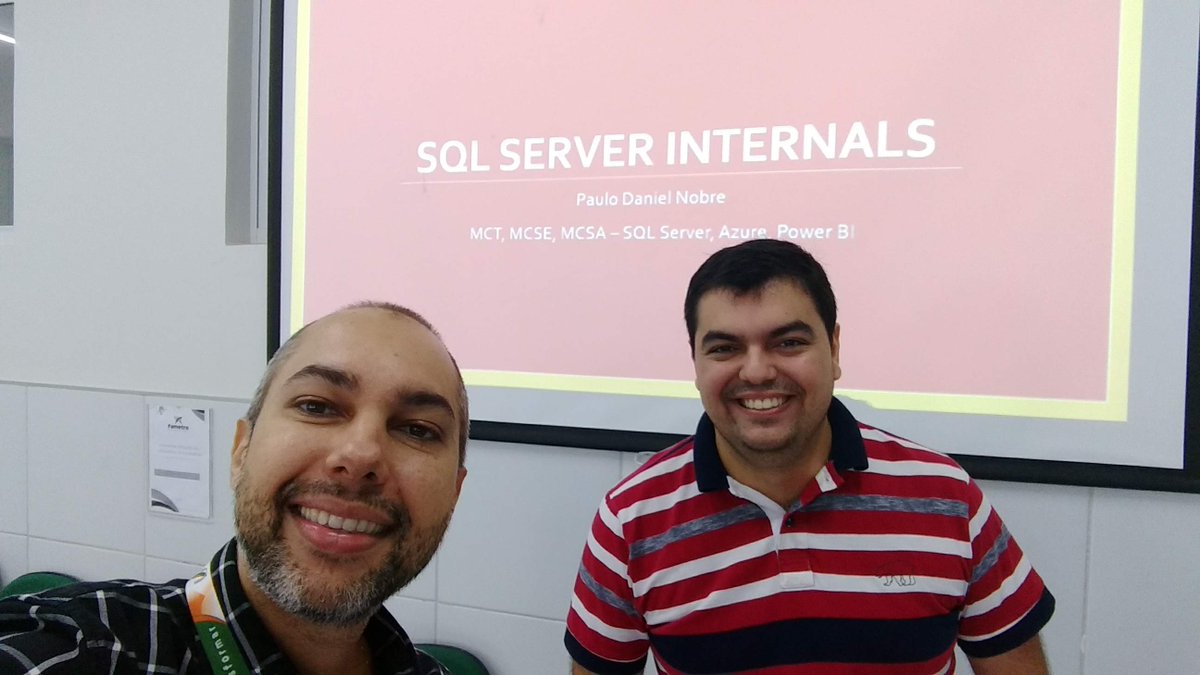 julio_alcantara's tweet photo. Sqlserver Internals com Paulo Daniel Nobre na Pós-Graduação em Banco de Dados e BI - Unifametro! Detalhando toda a arquitetura interna deste fantástico serviço de armazenamento relacional! #sqlserver #sqlinternals #databases #tuning #microsoft https://t.co/73DRhMxlrO