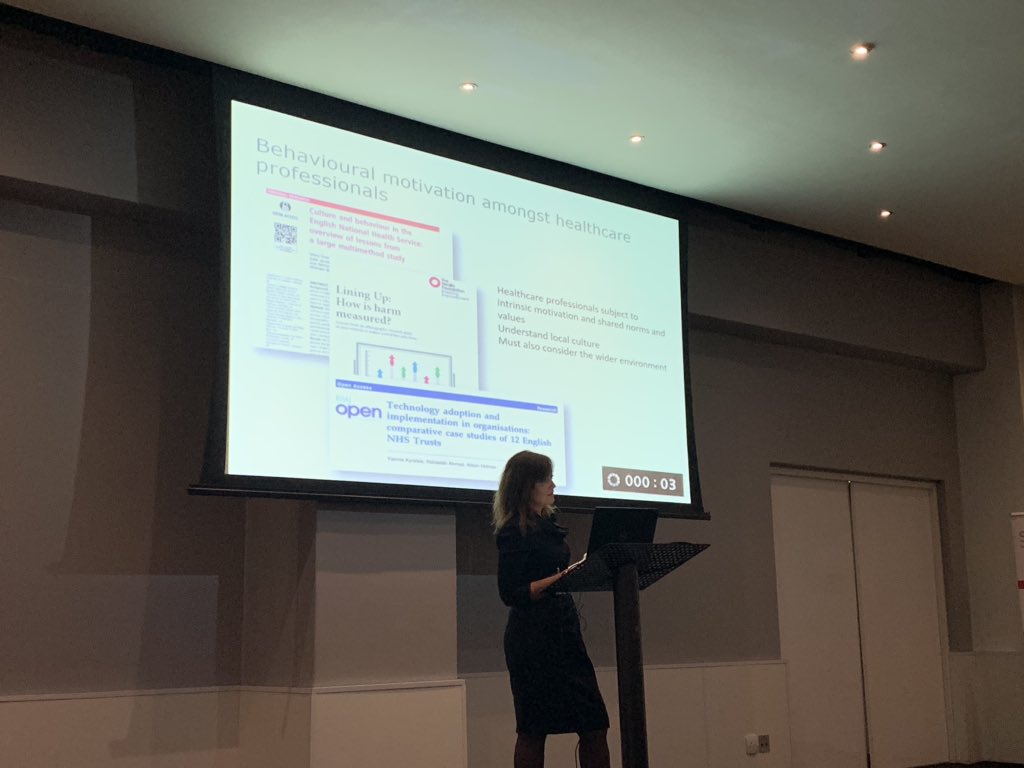 NSchellack's tweet photo. What motivates health care workers in stewardship? Do we account for #contextual information and #human resources - #antibiotic prescribing is a social process - great talk from @e_charani #SASOCP2019 https://t.co/Aw0mStYDB2