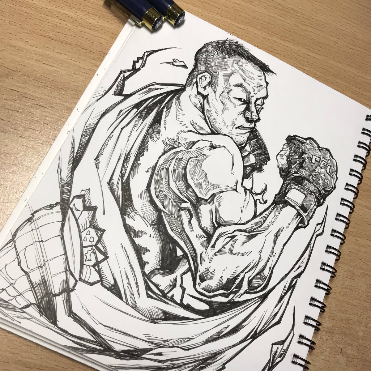 ryokkes_draw2's tweet photo. ウニヒピリ 🥊
@SatoshiIshii 

#石井慧 #satoshiishii #crocopteam #PFL #fighter #格闘技 #イラスト #漫画 #sports #cartoon #marker #art #drawing #caricature #doodle #sketch #illustration #characterart #characterillustration #characterdesign #mangaart #ryokkes_draw https://t.co/1GOD1ZVbNE