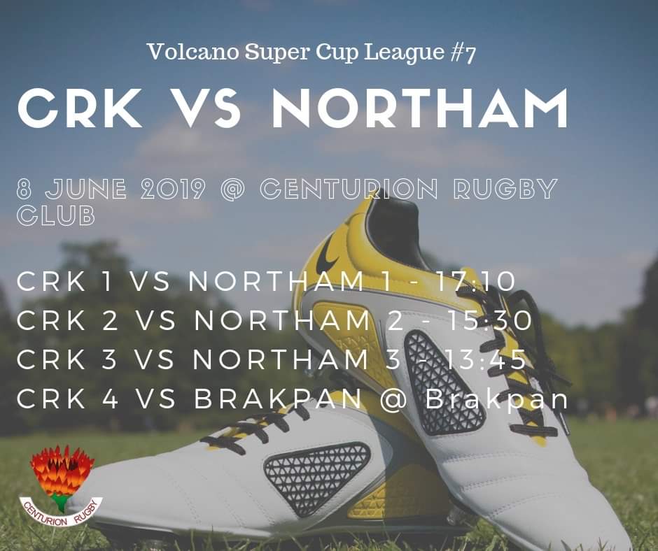 Centurion_Rugby's tweet photo. CRK vs Northam Rhino's

Please come and support the teams!

No cooler boxes allowed.
#crkrugby #volcano #clubrugby #crknevergiveup https://t.co/DM2wCP0wZc