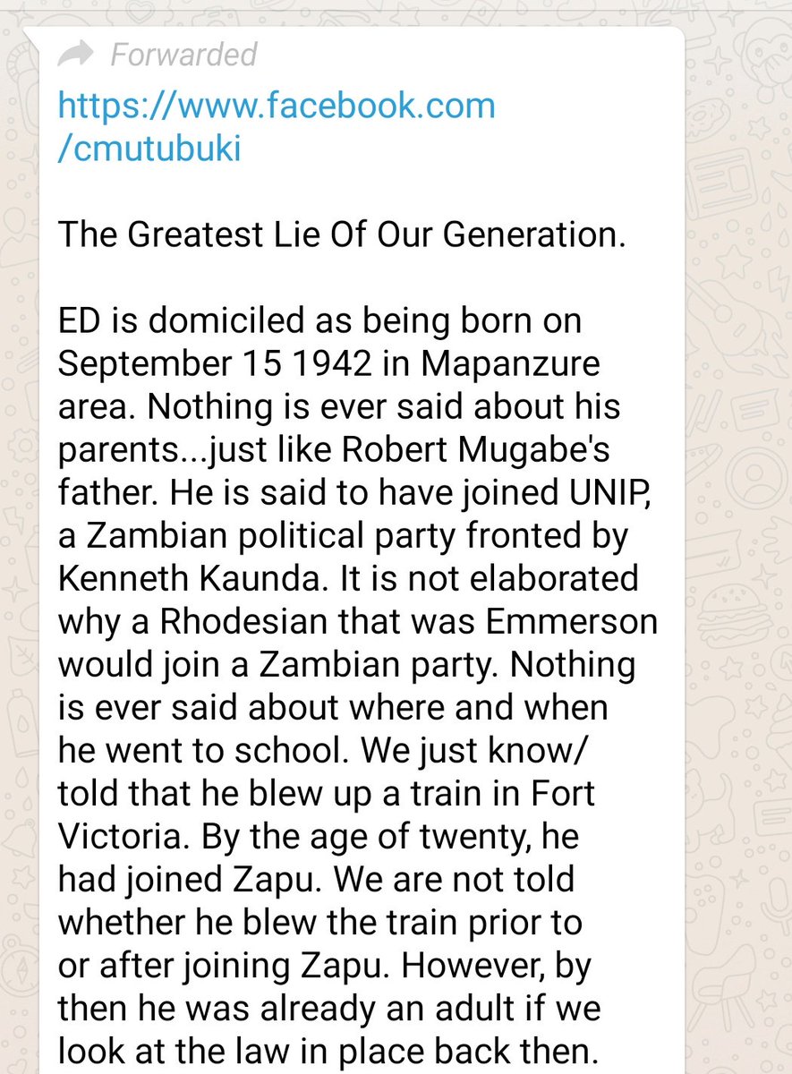 ProfJNMoyo's tweet photo. #GapsInMnangagwaBiodata
Corroboration anyone? Facts only! https://t.co/oejnKtmh0x